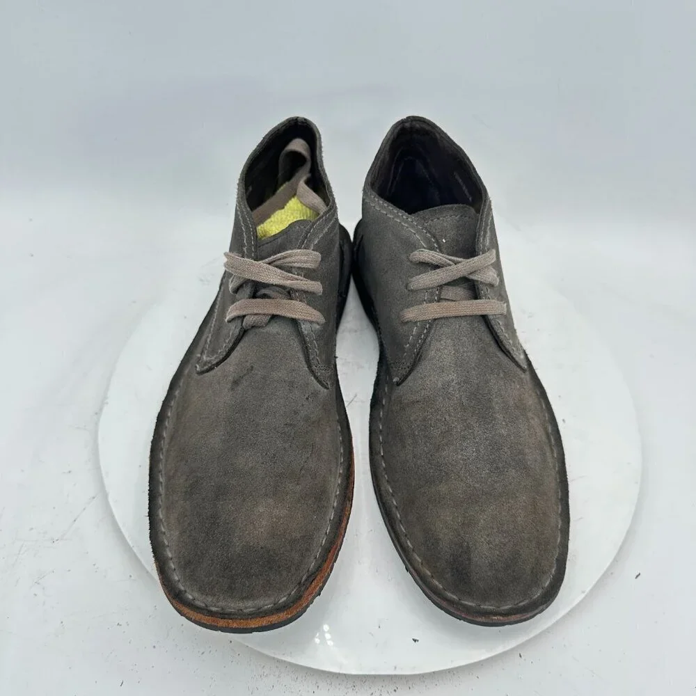 John Varvatos Men Size 9.5 Gray Suede Chukka Casual
